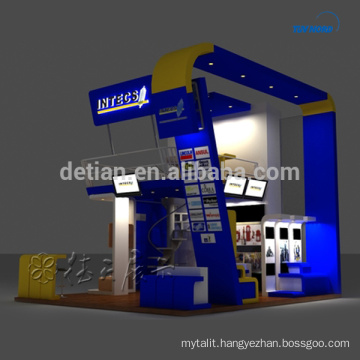 Unique convention display booths design with retail services